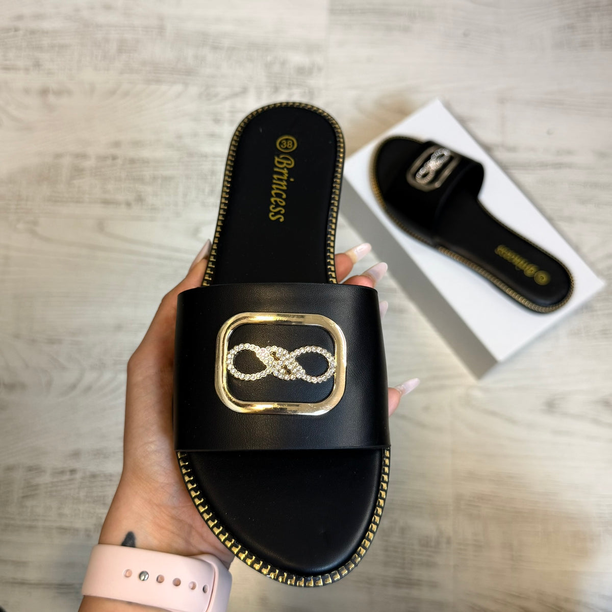 Papuci Infinity symbol Fashion Premium Cod 103