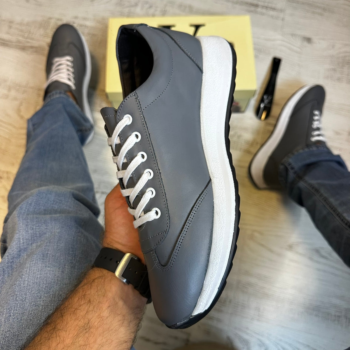 Pantofi Sport Barbati Casual Piele Naturala 100% COD 158