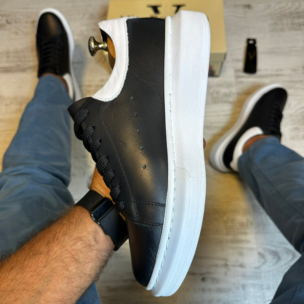 Pantofi Sport barbati Premium , usori , confortabili , Piele Naturala cod 820