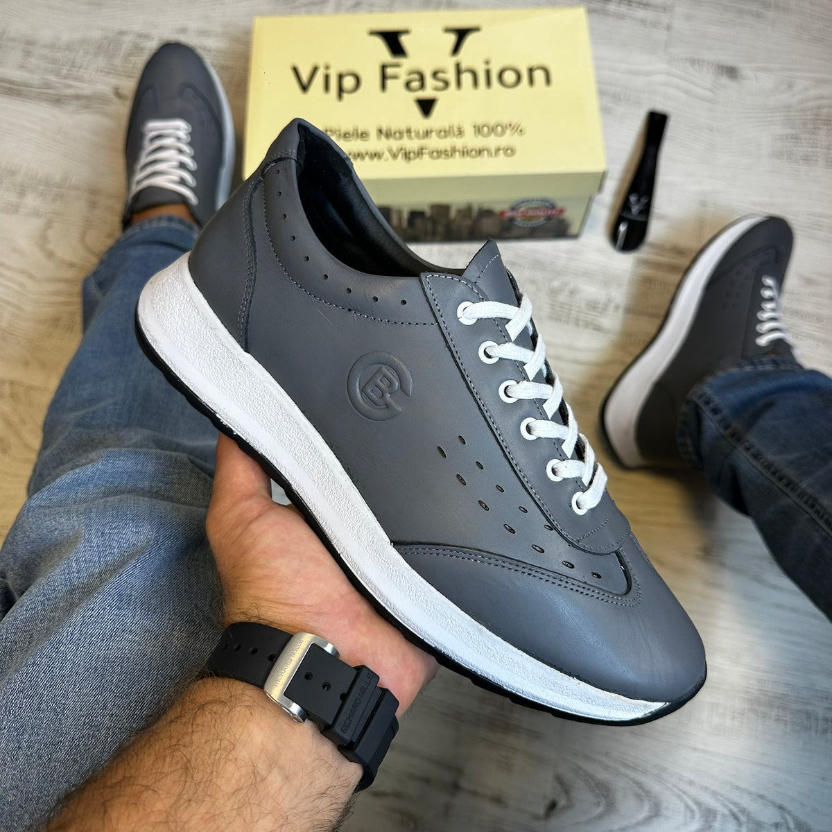 Pantofi Sport Barbati Casual Piele Naturala 100% COD 157
