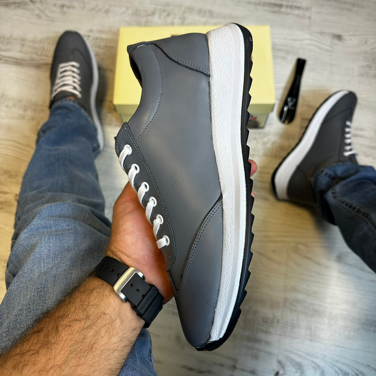 Pantofi Sport Barbati Casual Piele Naturala 100% COD 156
