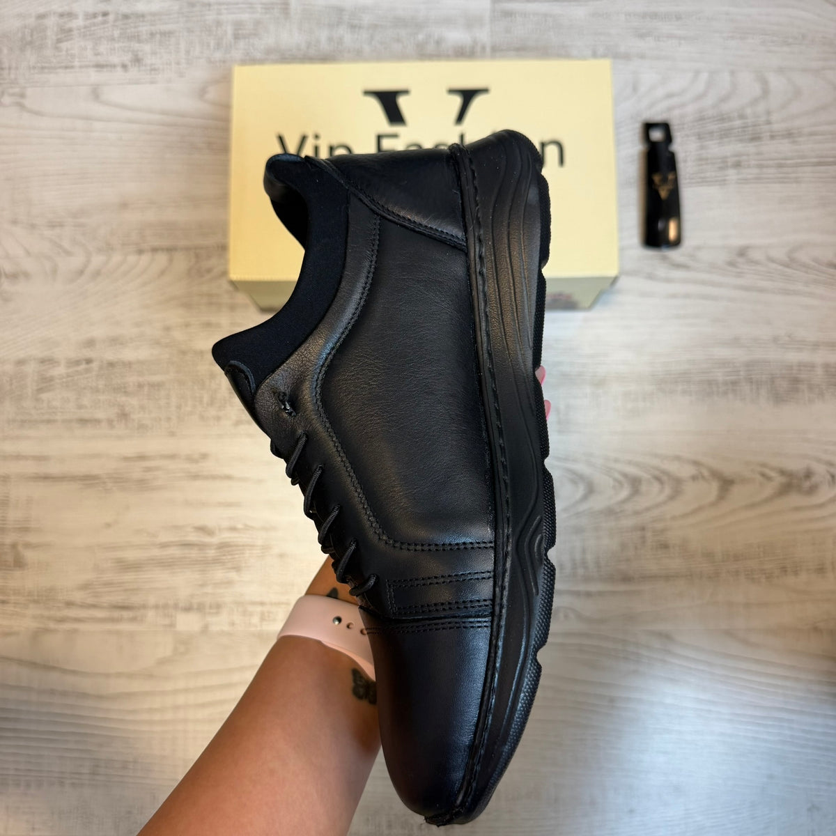 Pantofi Sport Barbati Cusuti SNEAKER Piele Naturala 100% cod 121