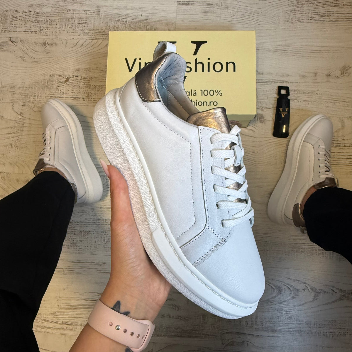 Pantofi din piele naturală pentru femei, eleganți, confortabili și rezistenți COD 882