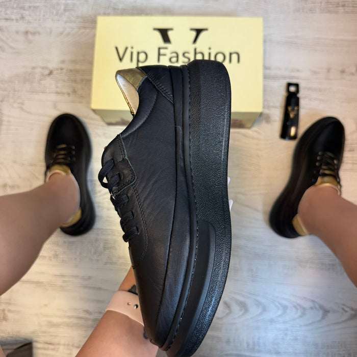 Pantofi din piele naturală pentru femei, eleganți, confortabili și rezistenți COD 9001