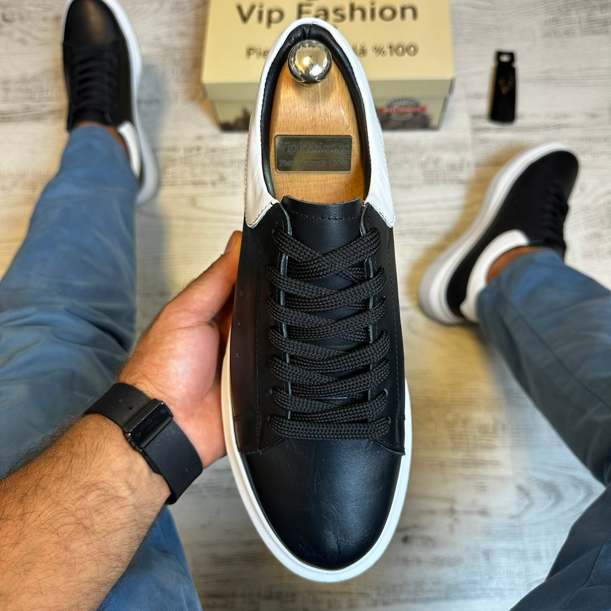Pantofi Sport barbati Premium , usori , confortabili , Piele Naturala cod 820