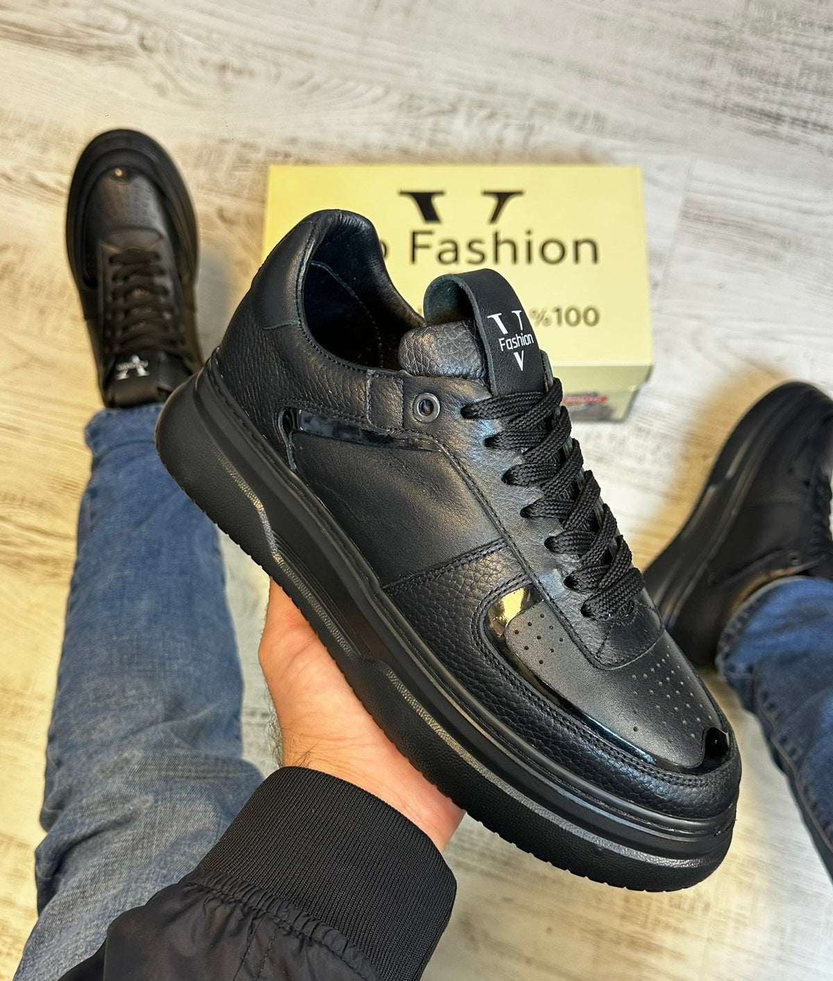 Pantofi Sport Premium Barbati Moderni Model Nou Piele Naturala Cod 928