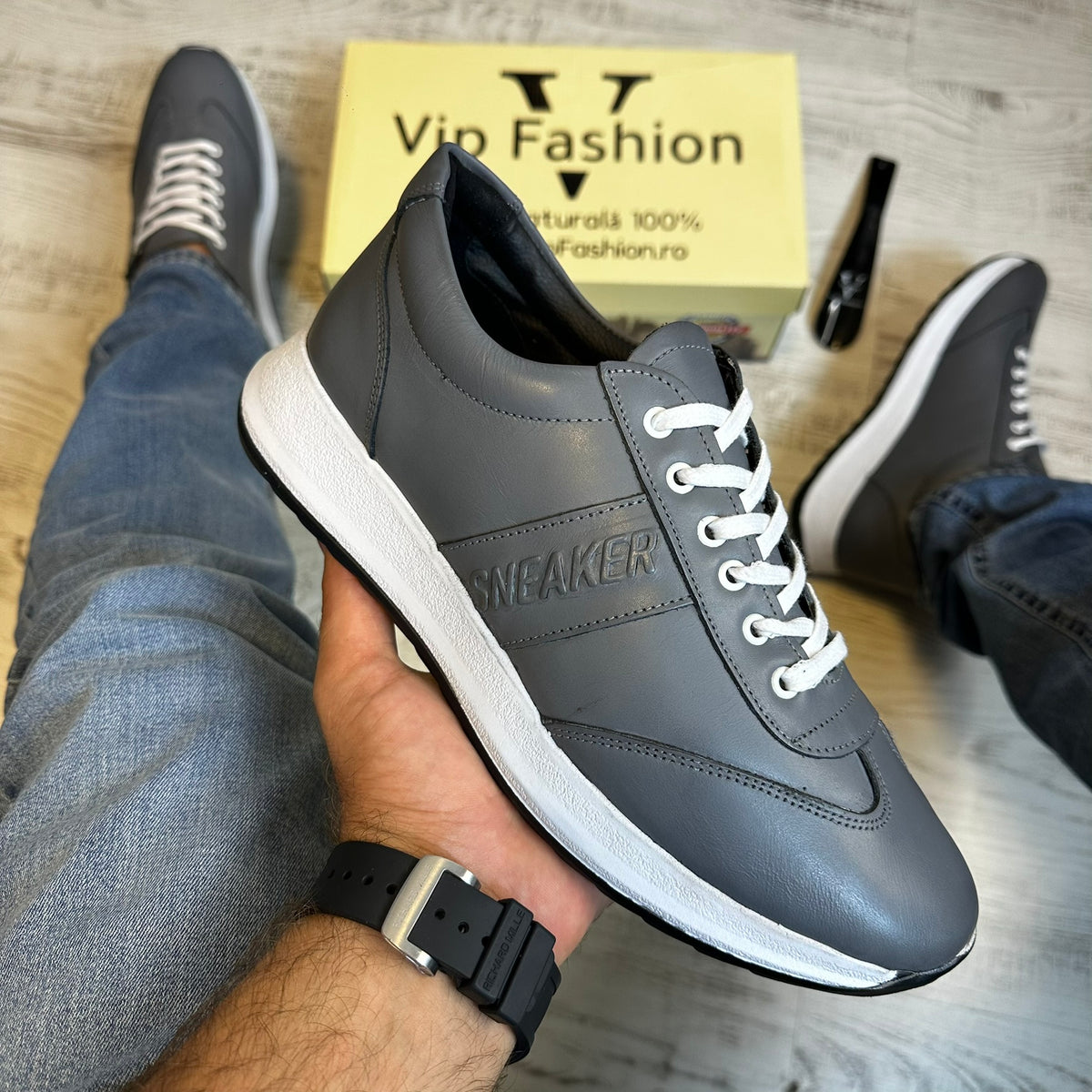 Pantofi Sport Barbati Casual Piele Naturala 100% COD 158