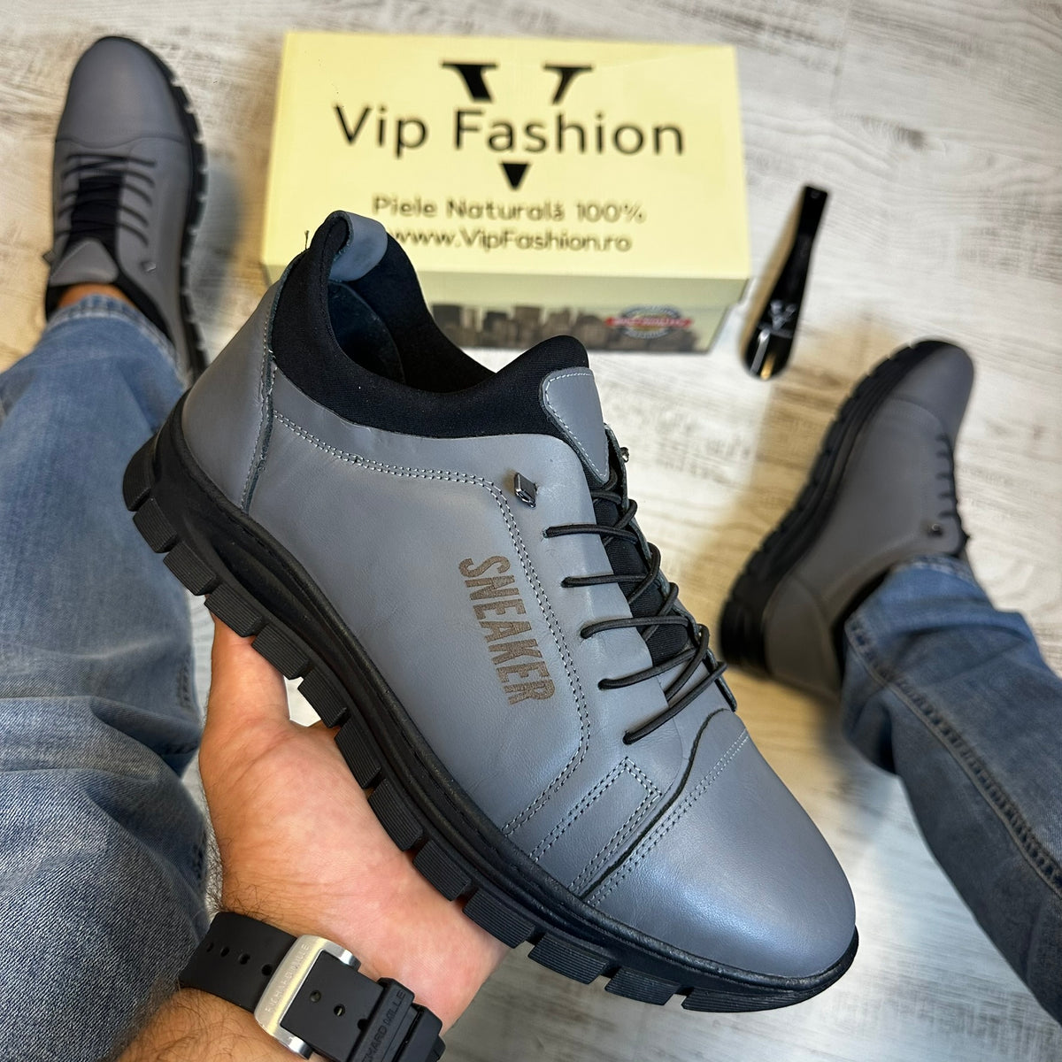 Pantofi Sport Barbati Casual Piele Naturala 100% COD 162