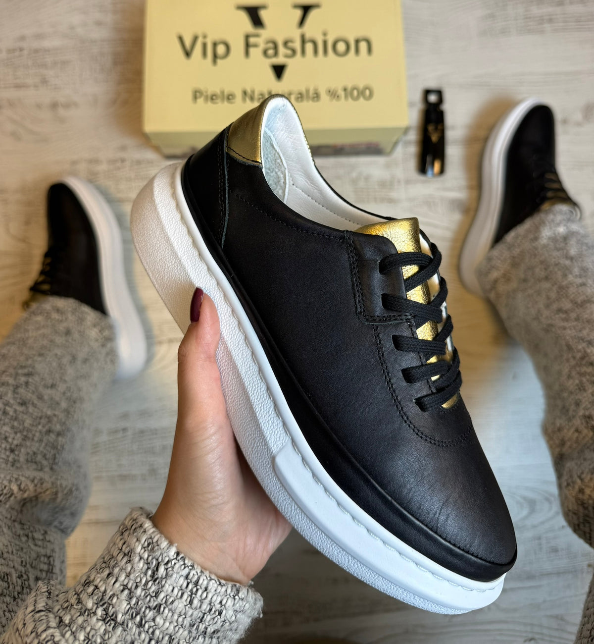 Pantofi din piele naturală pentru femei, eleganți, confortabili și rezistenți COD 901