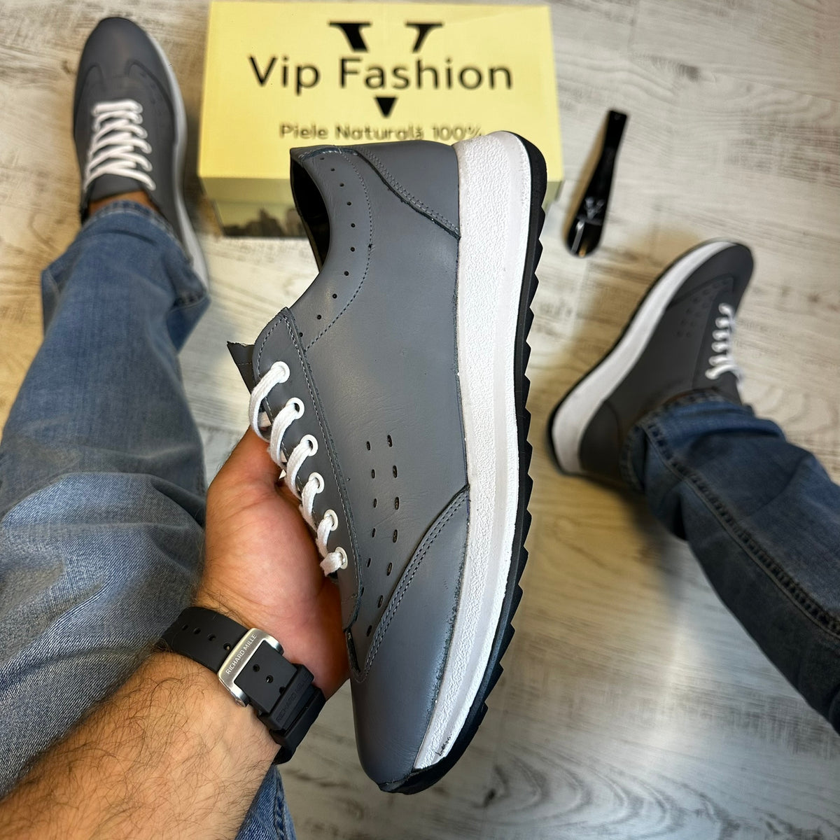 Pantofi Sport Barbati Casual Piele Naturala 100% COD 157