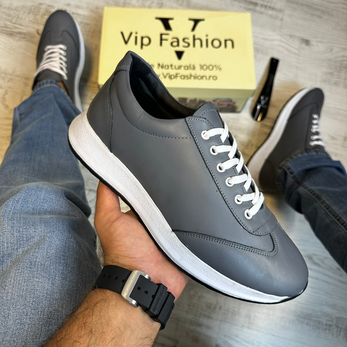 Pantofi Sport Barbati Casual Piele Naturala 100% COD 156