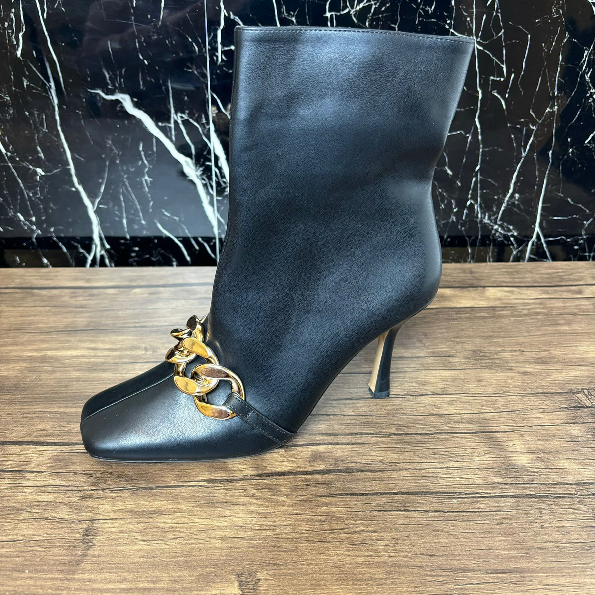 Botine Dama Negru cu lant cod 1151