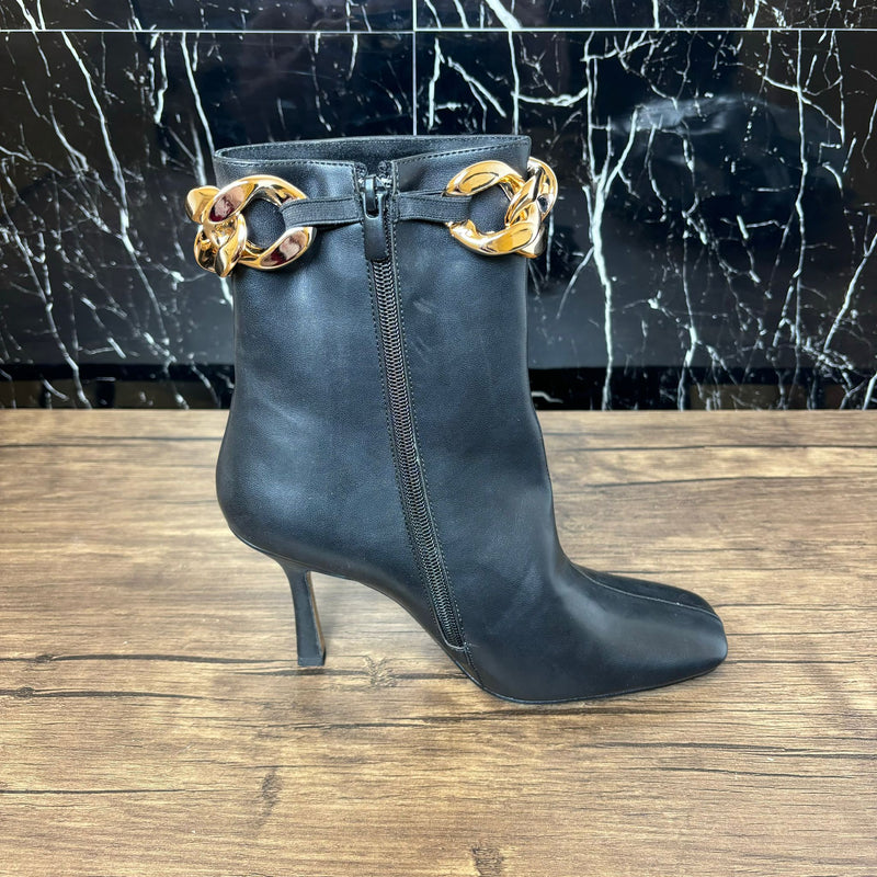 Botine Dama Negru cu lant sus 1153