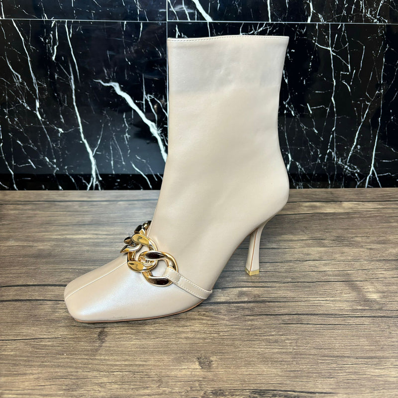 Botine Dama Bej Lant Jos 1150