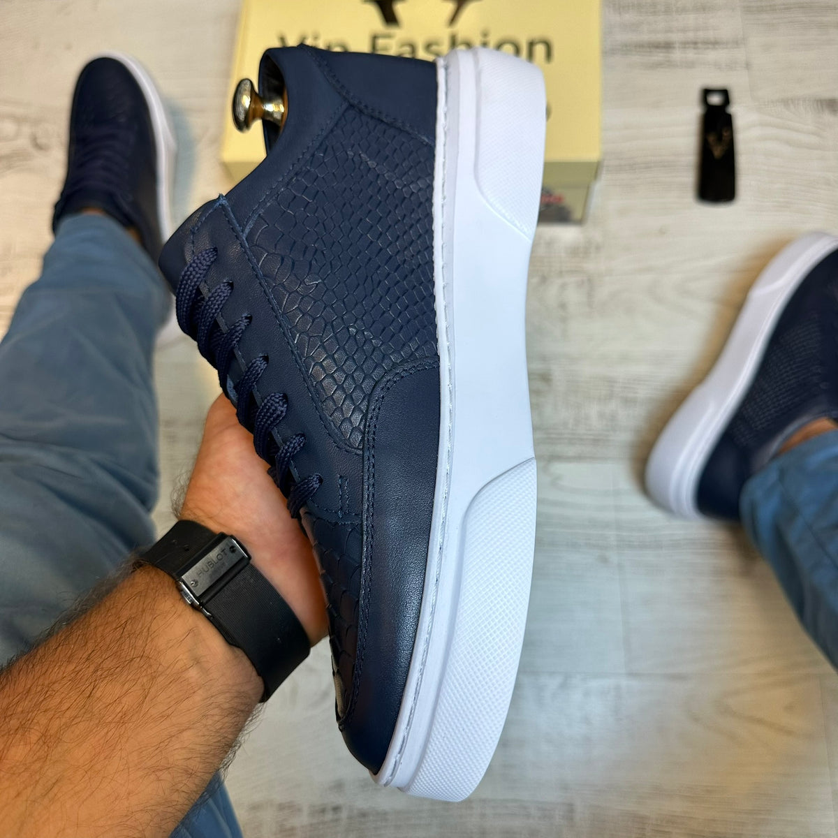 Pantofi Sport barbati Premium , usori , confortabili , Piele Naturala cod 828