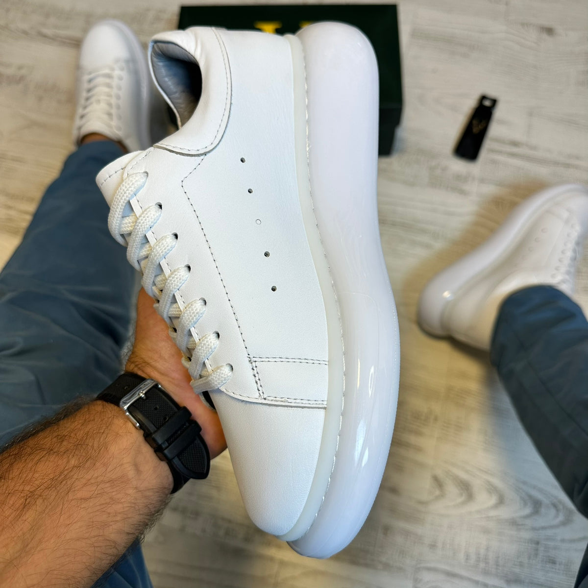 Pantofi Sport barbati Premium ,Talpa Silicon , Piele Naturala cod 832