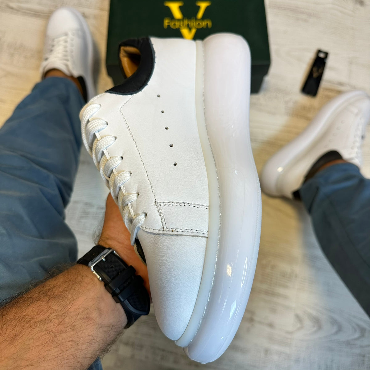 Pantofi Sport barbati Premium ,Talpa Silicon , Piele Naturala cod 830