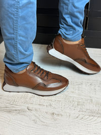 Pantofi Sport Casual Piele Naturala Barbati  COD 683