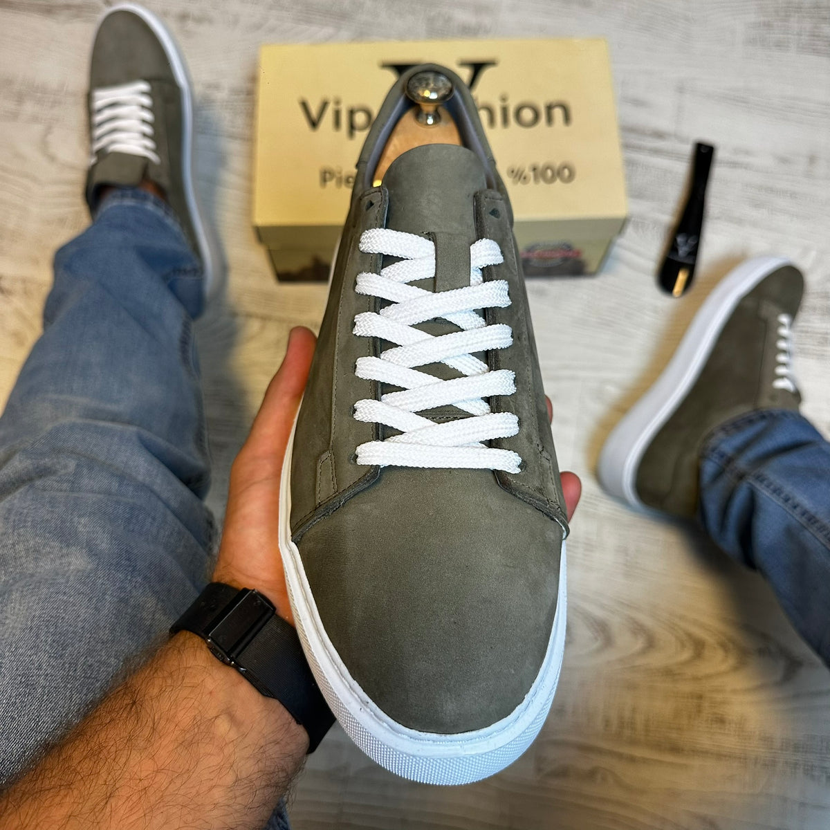 Pantofi Sport Barbati Casual Piele Nubuc Naturala 100% COD 149