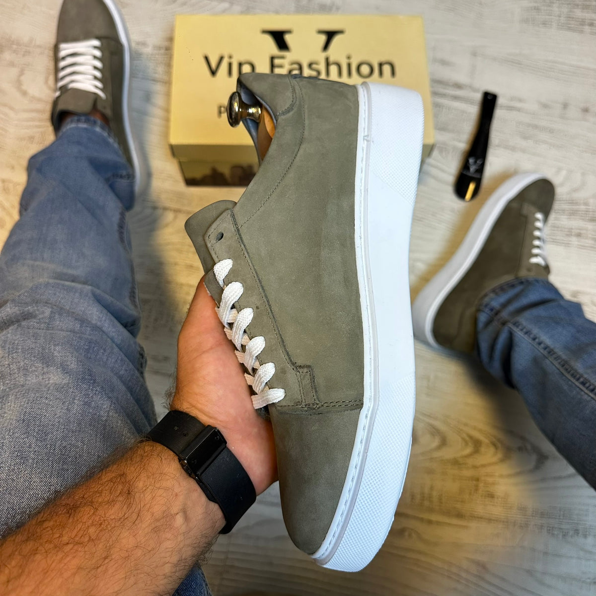 Pantofi Sport Barbati Casual Piele Nubuc Naturala 100% COD 149