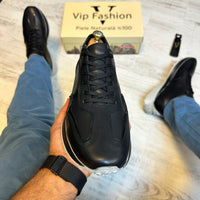 Pantofi Sport Casual Piele Naturala Barbati  COD 684