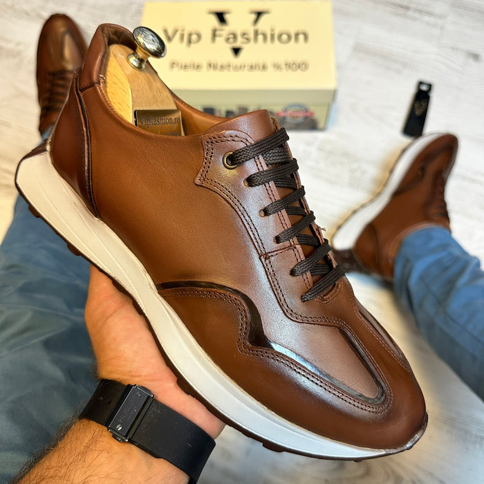 Pantofi Sport Casual Piele Naturala Barbati  COD 683