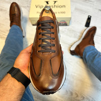 Pantofi Sport Casual Piele Naturala Barbati  COD 683