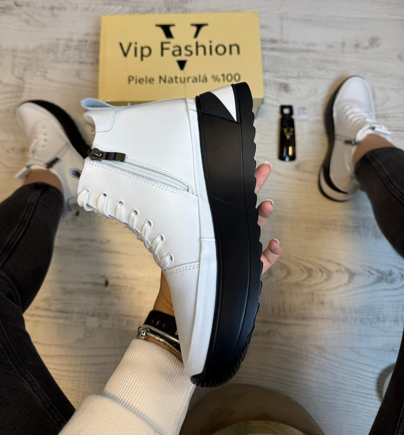 Ghete Imblanite din piele naturală pentru femei, marca Angel Blue – eleganți, confortabili și rezistenți COD 866