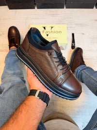 Pantofi Sport Barbati Casual Piele Naturala 100% COD 163