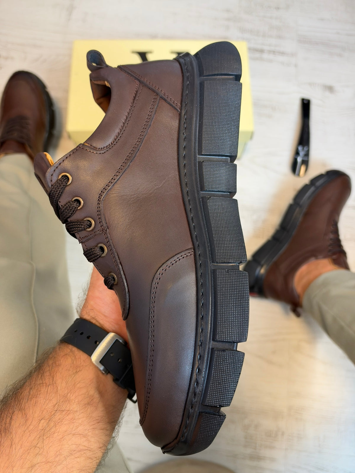 Pantofi Sport Barbati Cusuti B new style Premium,Talpa Moderna, Piele Naturala 100% cod 946