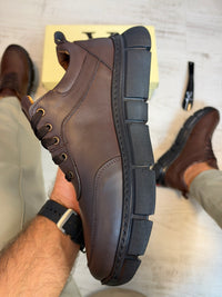 Pantofi Sport Barbati Cusuti B new style Premium,Talpa Moderna, Piele Naturala 100% cod 946