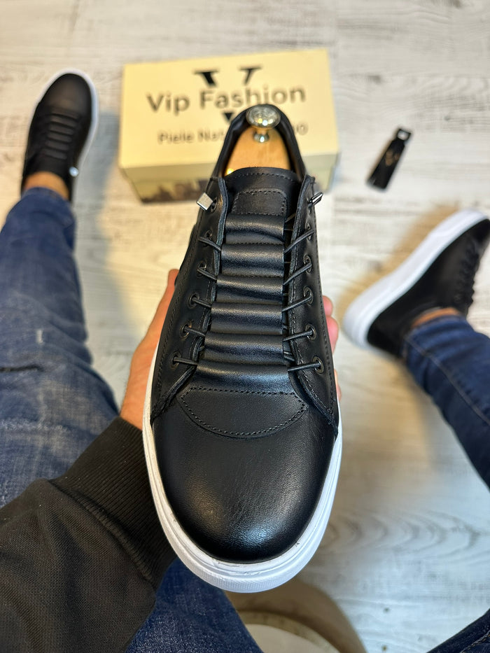 Pantofi Sport Barbati Siret Elastic Casual Piele Naturala 100% COD 862