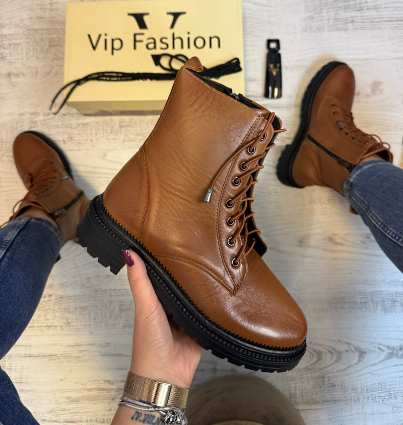 Ghete din piele naturală pentru femei,  confortabile și rezistențente COD 884