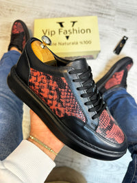 Pantofi Sport stil Sarpe Talpa Spuma Casual Piele Naturala 100% COD 869