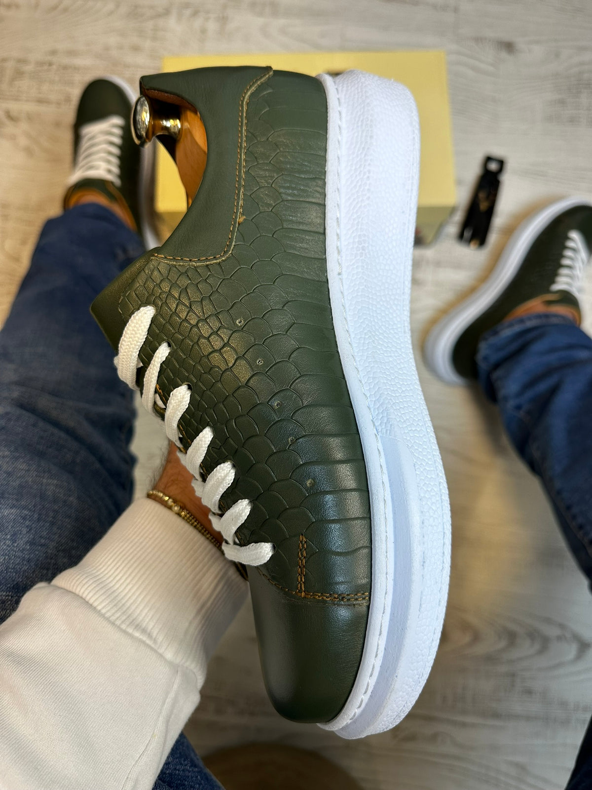 Pantofi Sport stil Sarpe Cusuti  Casual Piele Naturala 100% COD 870