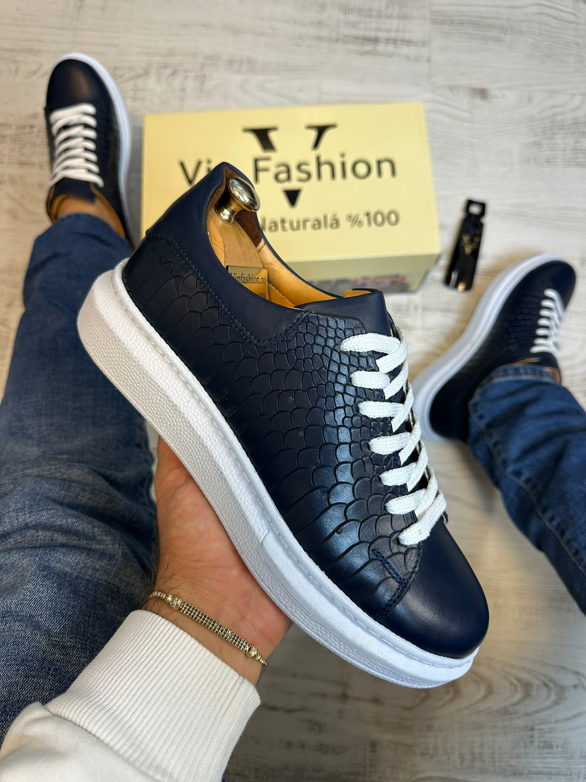 Pantofi Sport stil Sarpe Cusuti  Casual Piele Naturala 100% COD 872