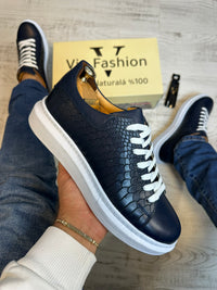 Pantofi Sport stil Sarpe Cusuti  Casual Piele Naturala 100% COD 872