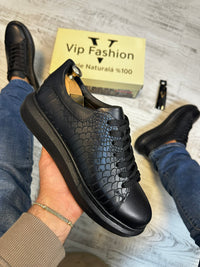 Pantofi Sport stil Sarpe Cusuti  Casual Piele Naturala 100% COD 890