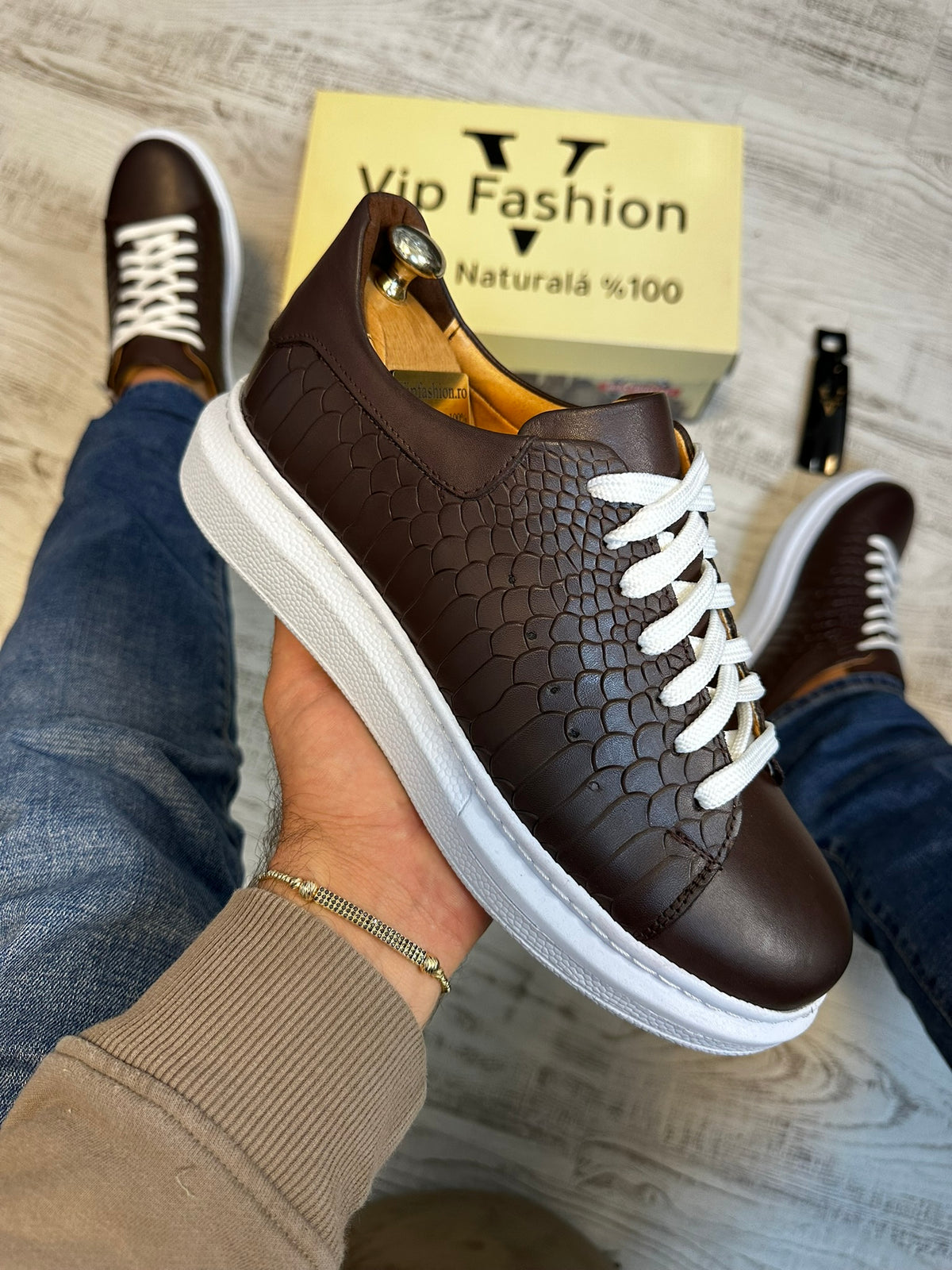 Pantofi Sport stil Sarpe Cusuti  Casual Piele Naturala 100% COD 889