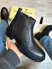 Ghete Moderne din Piele Naturală 100 % pentru Bărbați COD 895