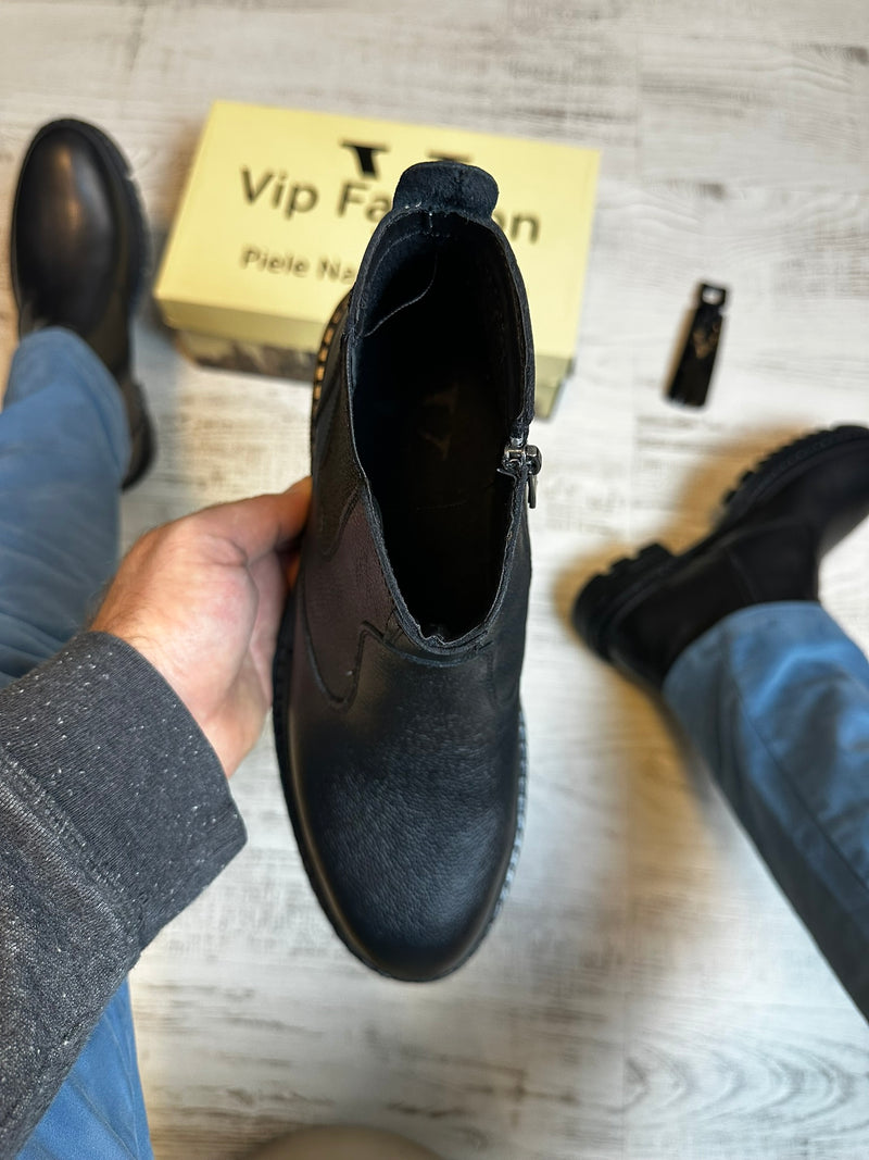 Ghete Moderne din Piele Naturală 100 % pentru Bărbați COD 895