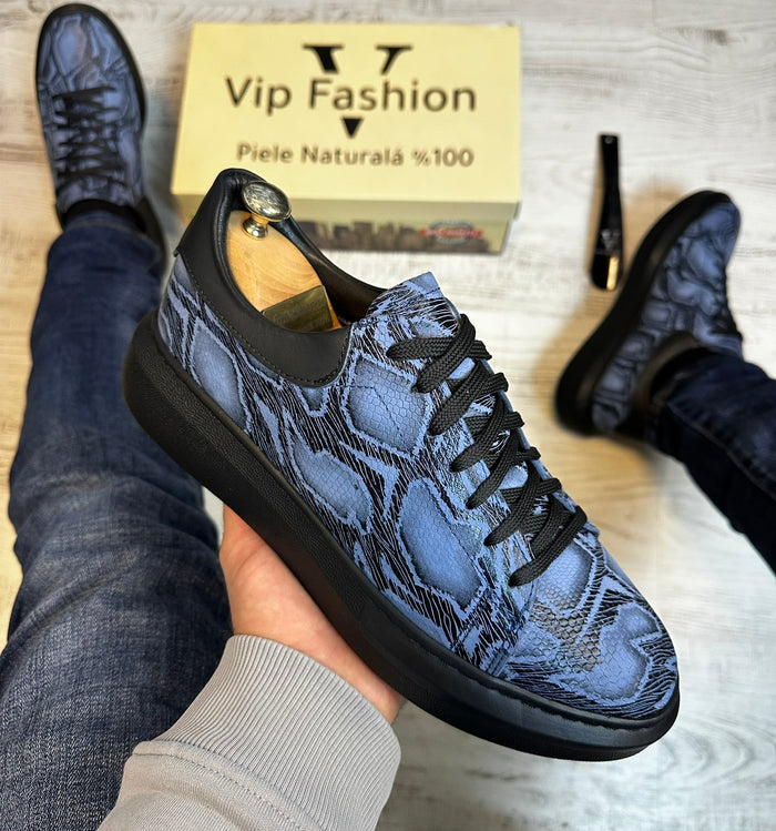 Pantofi Sport Barbati Siret Design Sarpe Piele Naturala 100% COD 917