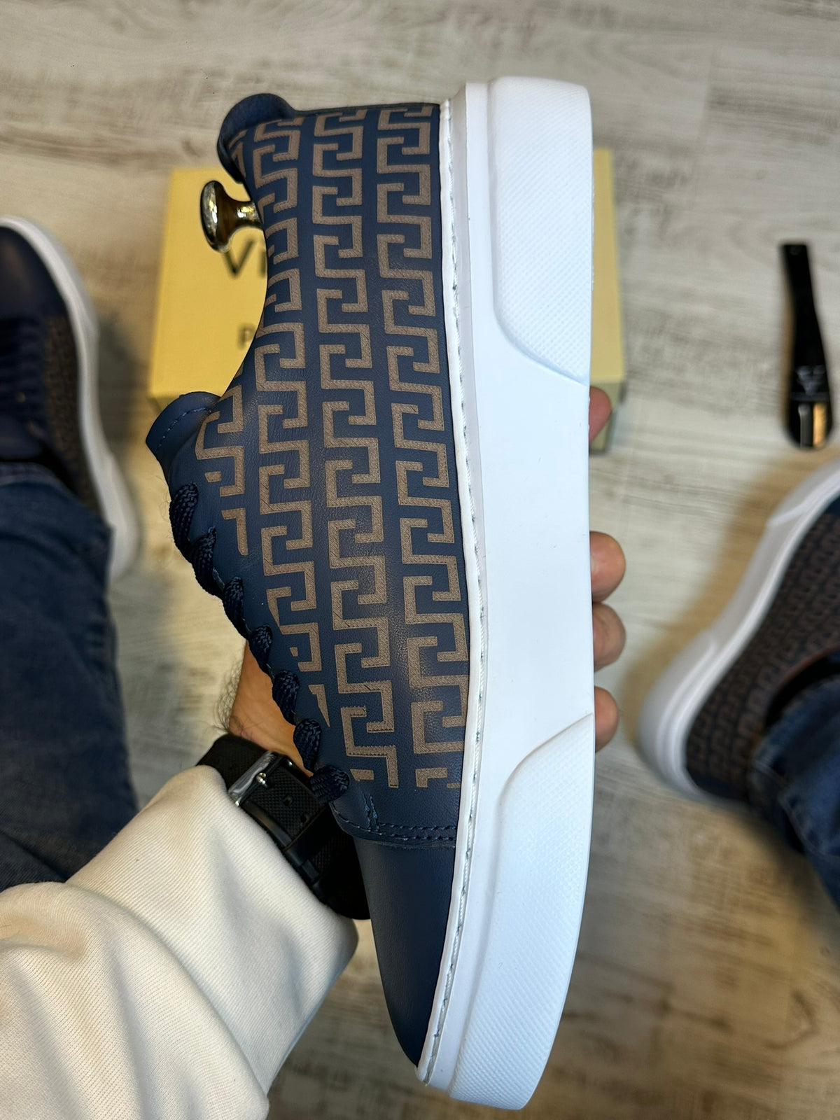 Pantofi Sport Barbati Siret Design VSC Piele Naturala 100% COD 918