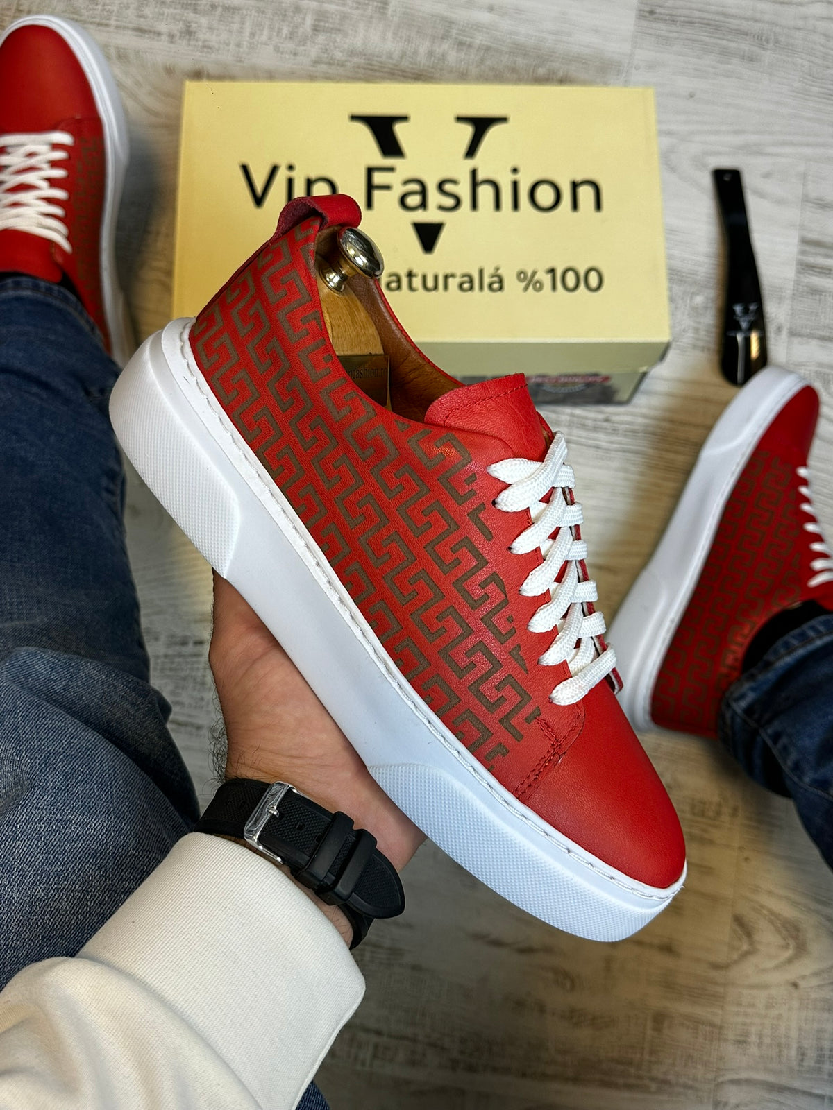 Pantofi Sport Barbati Siret Design VSC Piele Naturala 100% COD 922