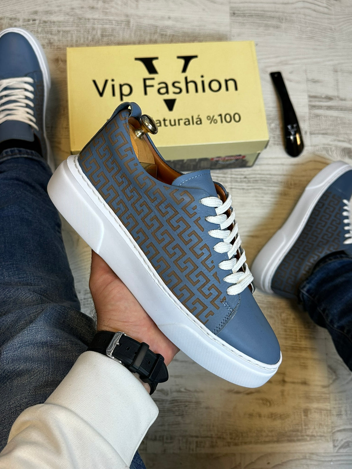 Pantofi Sport Barbati Siret Design VSC Piele Naturala 100% COD 923