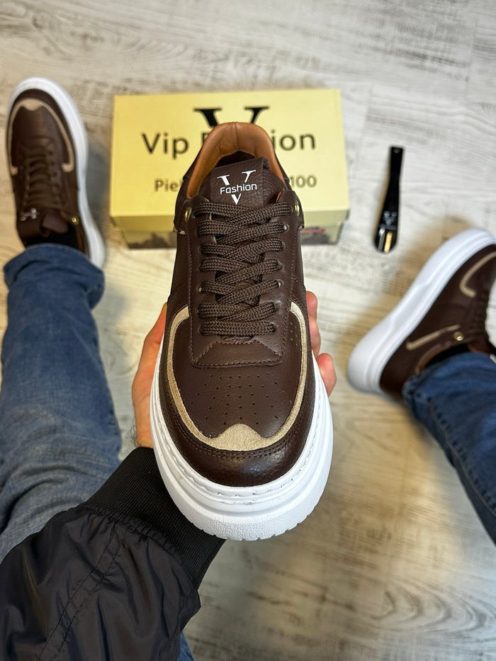 Pantofi Sport Premium Barbati Moderni Model Nou  Piele Naturala Cod 930