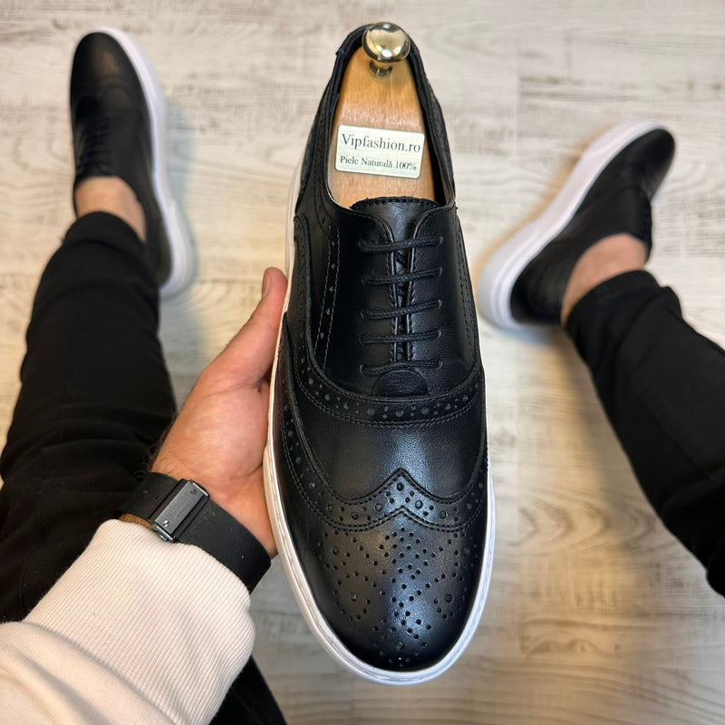 Mocasini barbati, Negri usori si confortabil, Pantofi De Vara , Piele Naturala cod 341