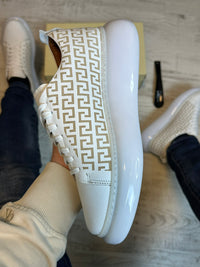 Pantofi Sport Barbati Siret Design VSC ALB Piele Naturala 100% COD 931