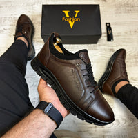 Pantofi SNEAKERS Barbati  , usori confortabili , Cusuti , Piele Naturala cod 716