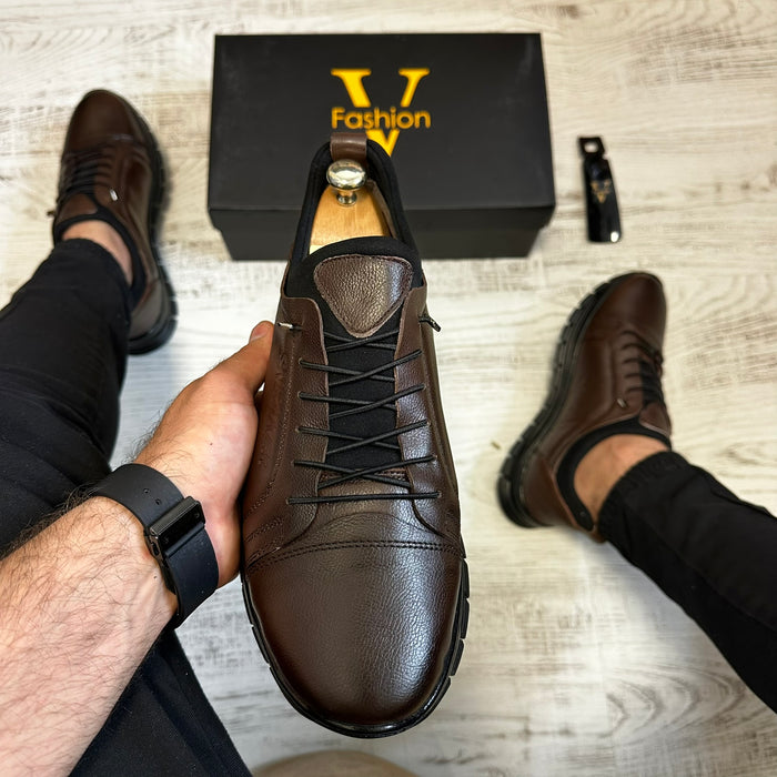 Pantofi SNEAKERS Barbati  , usori confortabili , Cusuti , Piele Naturala cod 716